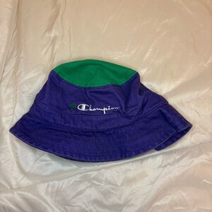 Vintage Champion x Carrots Purple and Green Bucket Hat
